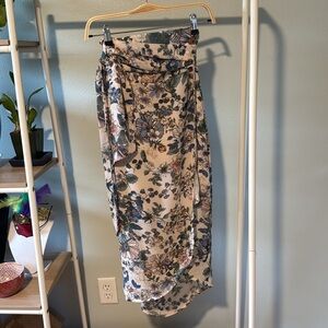 Dress Forum Floral Wrap Skirt (Petite)